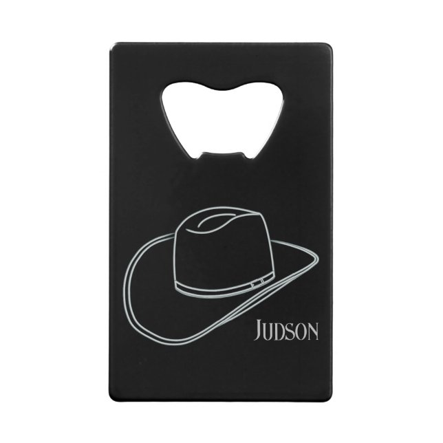 Classic Cowboy Beer Soda Flasche Opener Geldbeutel Flaschenöffner (Vorderseite)
