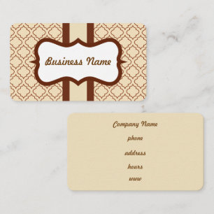 Classic Cream Business Card Visitenkarte