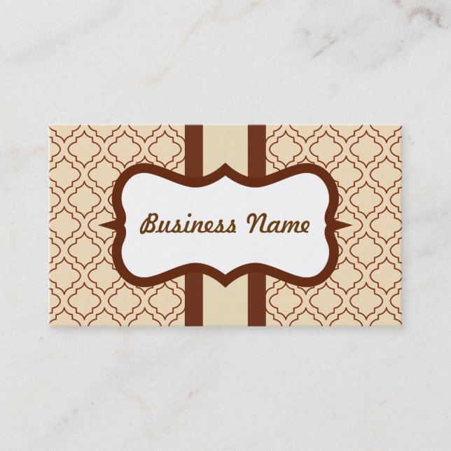Classic Cream Business Card Visitenkarte (Vorderseite)