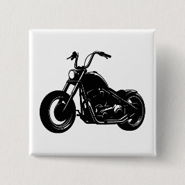 Classic Cruiser Motorcycle Design Button