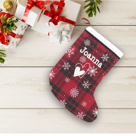 Classic Custom Red Pattern Weihnachtszeit Strumpf Kleiner Weihnachtsstrumpf