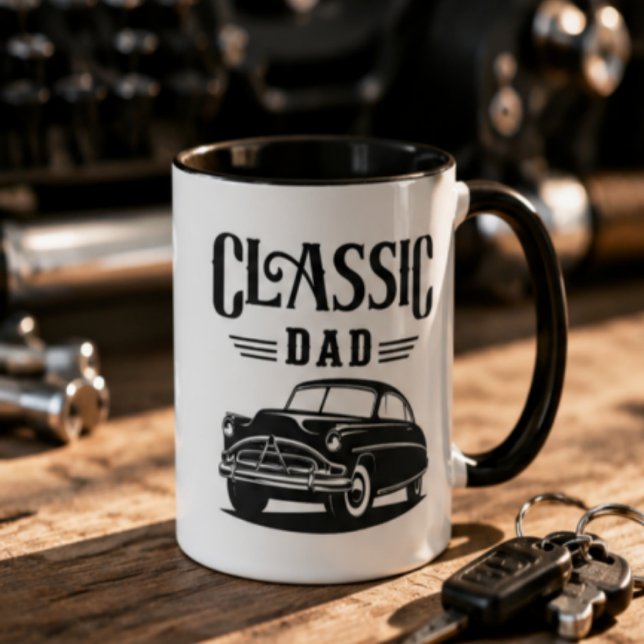 Classic Dad Vintage Car Coffee  Tasse (Von Creator hochgeladen)