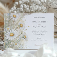 Classic Daisies Elegante Pastel Wedding