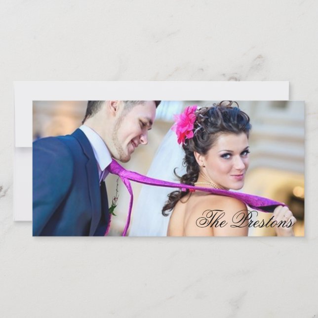 Classic Danke Foto Card (Vorderseite)