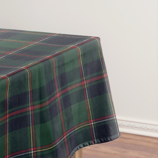 Classic Dark Blue Red Green Plaid Pattern Tischdecke (Beispiel)