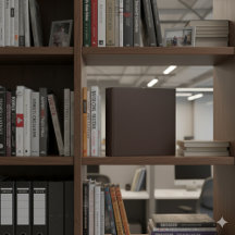 Classic Dark Brown Leather Three Ring Binder Desig