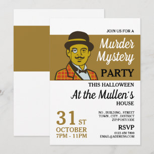 Classic Detective, Mord Mystery Halloween-Party Einladung