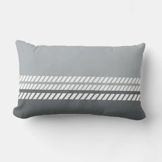 Classic Dove Grey & Dark Grey with Stripes  Lendenkissen