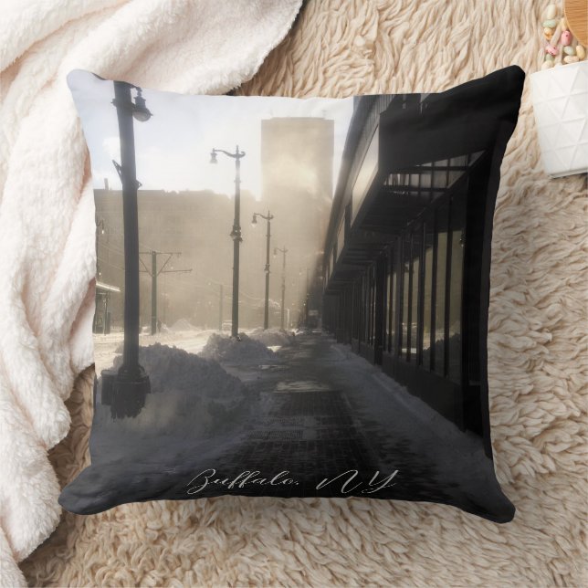 Classic Downtown Snowy Wind Tunnel Kissen (Decke)
