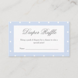 Classic Dusty Blue Bow Baby Duschkabine Windelwann Begleitkarte