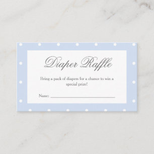 Classic Dusty Blue Bow Baby Duschkabine Windelwann Begleitkarte