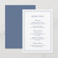 Classic Dusty Blue Elegante Wedding