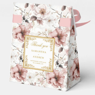 Classic Dusty Pink Gold Gastgeschenk Hochzeit Box Geschenkschachtel