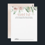 Classic Dusty Pink Rose Wedding Bucket List Cards Postkarte<br><div class="desc">Diese klassisch rosa Hochzeitskarten mit rosa Rosenstöckeln sind die perfekte Wahl für einen rustikalen Hochzeitsempfang oder ein rustikales Brautparty. Das Design zeichnet sich durch elegante Aquarelltöne, rosa rosa Rosen und grünes Blattwerk aus, das sich perfekt in wunderschöne Bouquets zusammensetzt. Ändern Sie den Wortlaut in Anzug jedes Lebensereignisses. Das Schild der...</div>