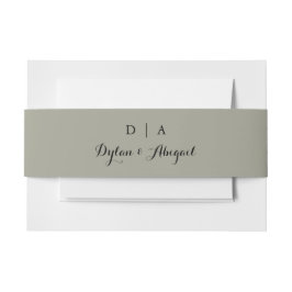 Classic Dusty Sage Green Wedding Bly Band