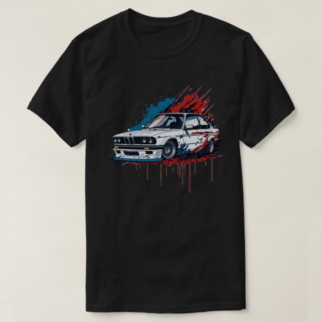 Classic E30 BMW T-Shirt (Design vorne)