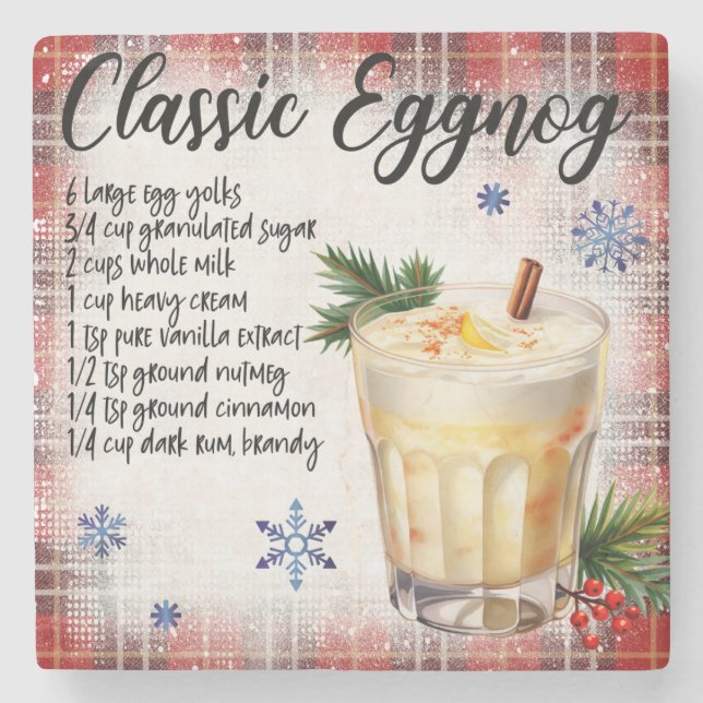 Classic Eggnog Recipe Marbella Untersetzer (Vorderseite)