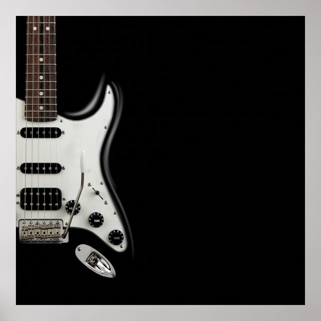 Classic Electric Guitar - Iconic Stratocaster Poster (Vorne)