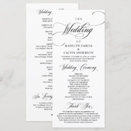 Classic Elegance Black Script, Wedding Ceremony P Programm