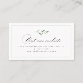 Classic Elegance Greenerity Website Beipackkarte Platzkarte