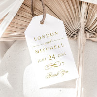 Classic Elegant Antique Gold Wedding Monogram