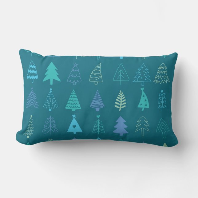 Classic Elegant Christmas Throw Pillow Lendenkissen (Vorderseite)