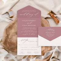 Classic Elegant Dusty Rose Wedding