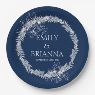Classic Elegant Formal Navy Blue Name Teller