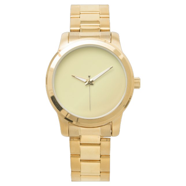 Classic Elegant Gold Aquamarin Women Armbanduhr (Vorderseite)