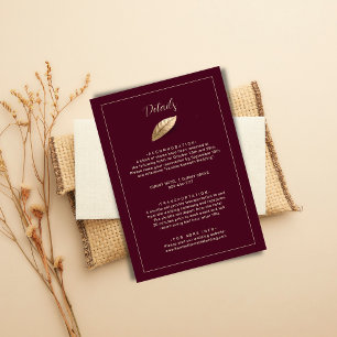 Classic & Elegant I Bulgarische Rose I Hochzeit Begleitkarte
