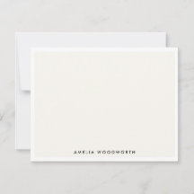 Classic Elegant Ivory White Minimalistisch Chic Tr