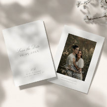 Classic Elegant Minimalist DIY Wedding