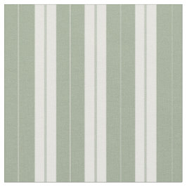 Classic Elegant Sage Green French Ticking Strip Stoff