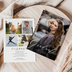 Classic Elegant Script Graduation Invitation Einladung