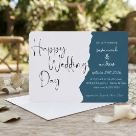 Classic Elegant Script Hochzeit Einladung