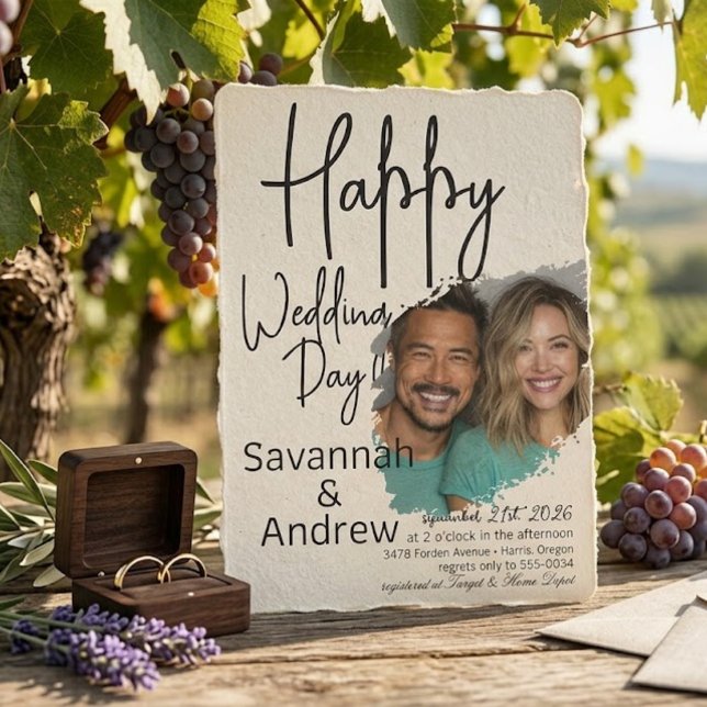 Classic Elegant Script Hochzeit Einladung (Von Creator hochgeladen)
