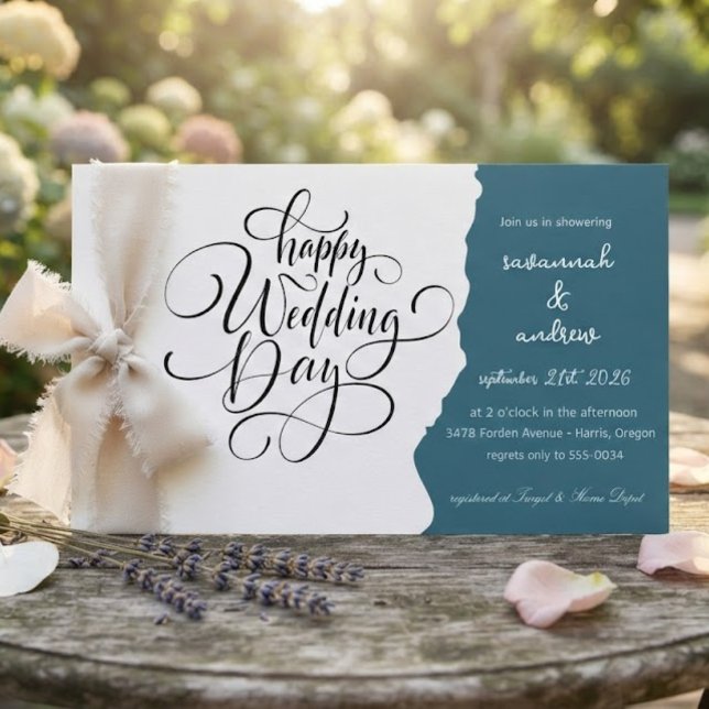 Classic Elegant Script Hochzeit Einladung (Von Creator hochgeladen)