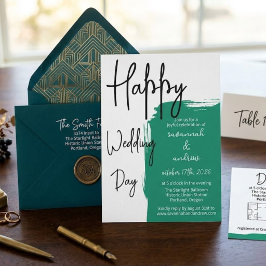 Classic Elegant Script Hochzeit Einladung