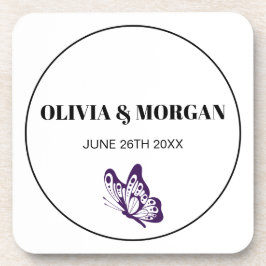 Classic Elegant Script Wedding Rehearsal Paper Getränkeuntersetzer