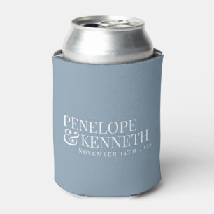 Classic Elegant Simple Wedding Dusty Blue Dosenkühler
