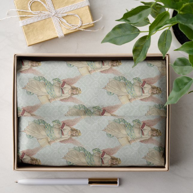 Classic Elegant Viktorianisch Vintage Seidenpapier (Geschenk)