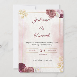 Classic Elegant Wedding Invitation