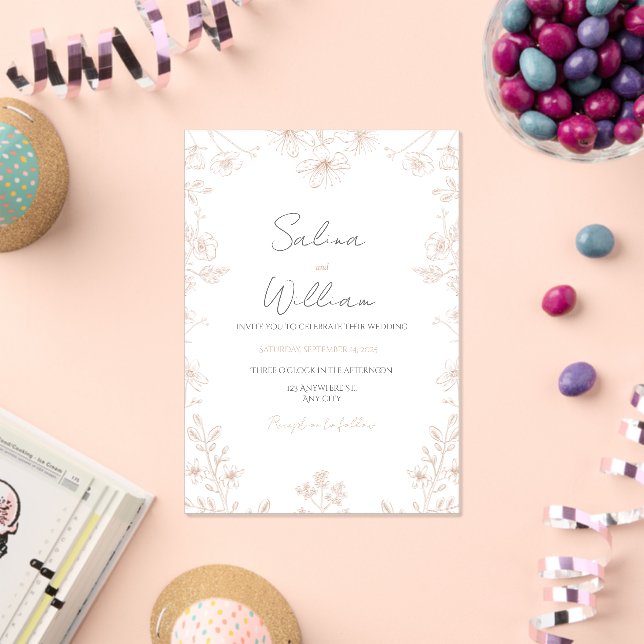 Classic Elegant Wedding Invitation | Timeless  Acryleinladungen (Insitu (Feier))
