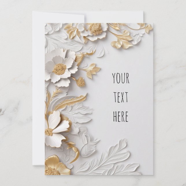 Classic/Elegante Einladung zur Hochzeit (Vorderseite)