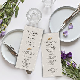 Classic & Elegante Hochzeit Programm