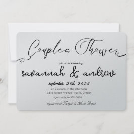 Classic Elegante Script Couples Einladung