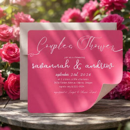 Classic Elegante Script Couples Einladung