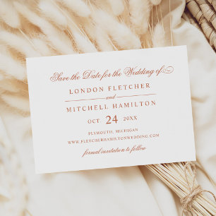 Classic Elegante Terracotta auf dem Monte Tamaro Save The Date