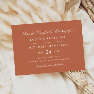 Classic Elegante Terracotta auf dem Monte Tamaro Save The Date