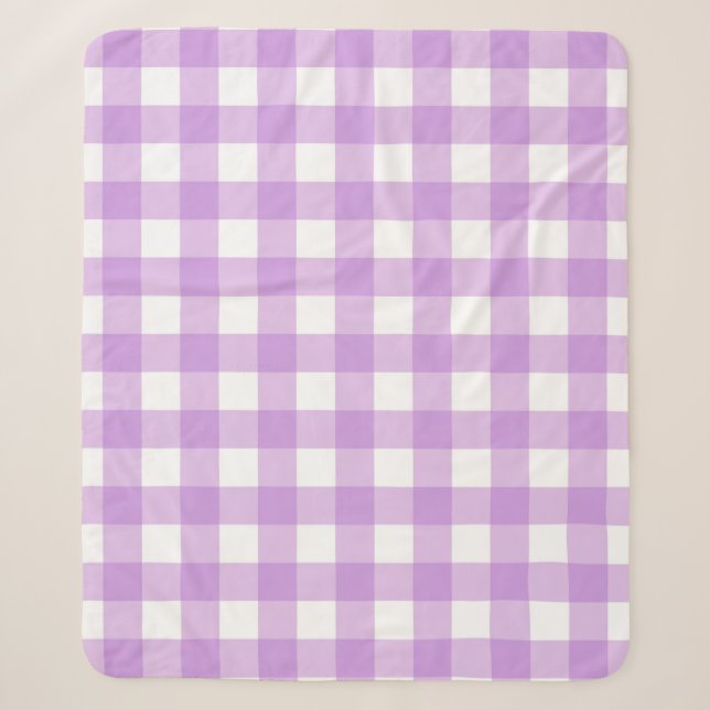 Classic En vichy Vérifier Plaid Motif Lilac (Devant)